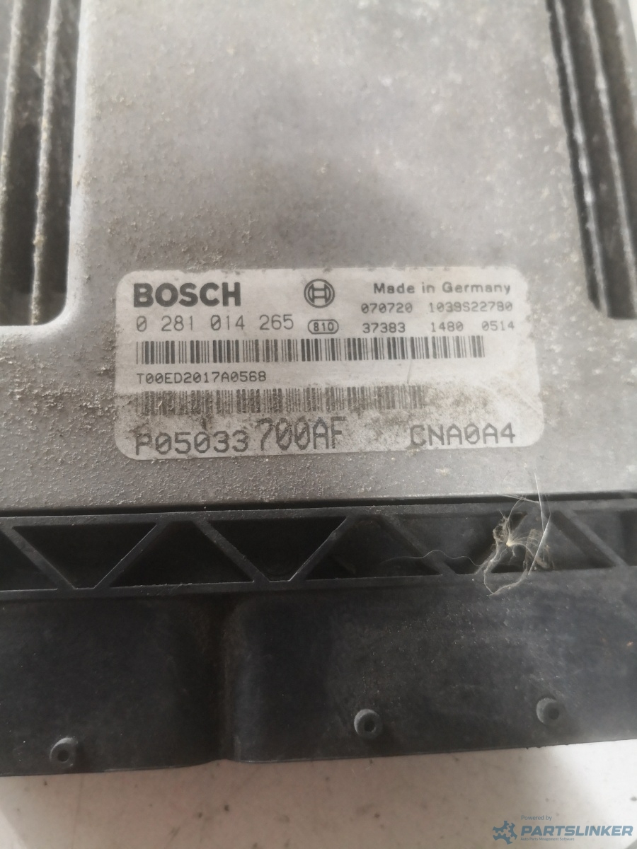 Calculator ECU CHRYSLER SEBRING (JS) [ 2006 - 2010 ] BOSCH P05033700af OEM 0281014265 – foto 2