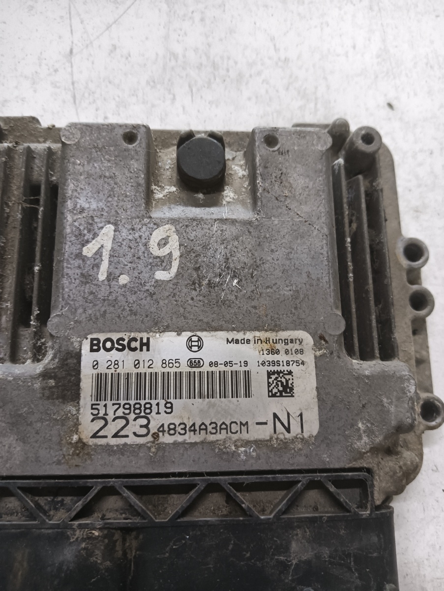 Calculator ecu FIAT DOBLO Cargo 223_ 2000 - > 1.9 JTD 223 A7.000, 223 B1.000 BOSCH 517798819 0281012865 – foto 2