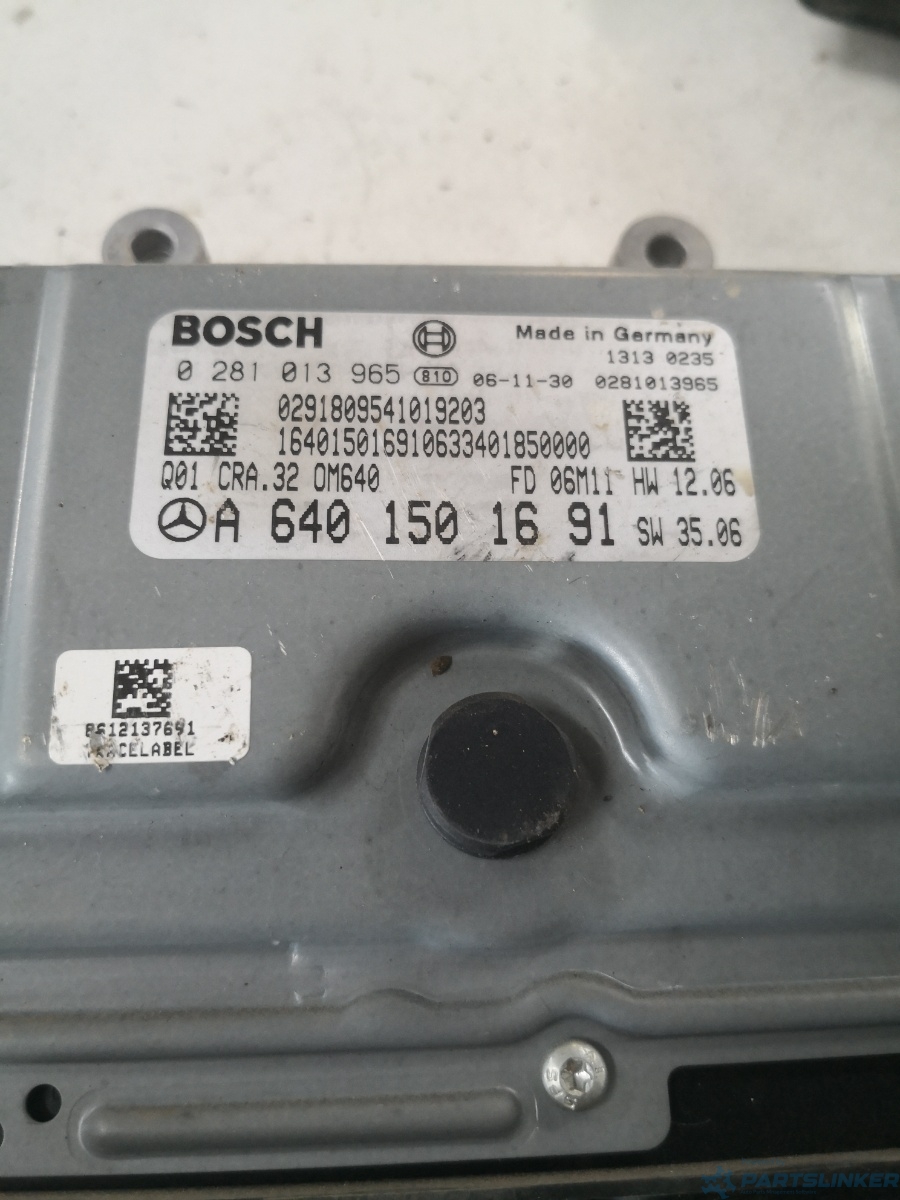Calculator ECU MERCEDES-BENZ A-CLASS II (W169) [ 2004 - 2012 ] A 180 CDI (OM 640.940) 80KW|109HP BOSCH 0281013965 OEM A6401501691 – foto 2