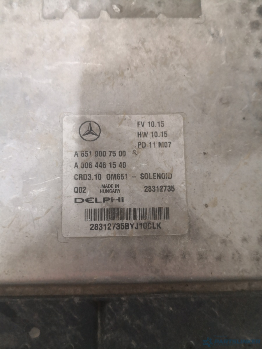 Calculator ECU MERCEDES-BENZ C-CLASS (W204) [ 2007 - 2014 ] C 220 CDI (OM 651.911) 125KW|170HP Delphi A0064461540 OEM A6519007509 – foto 2