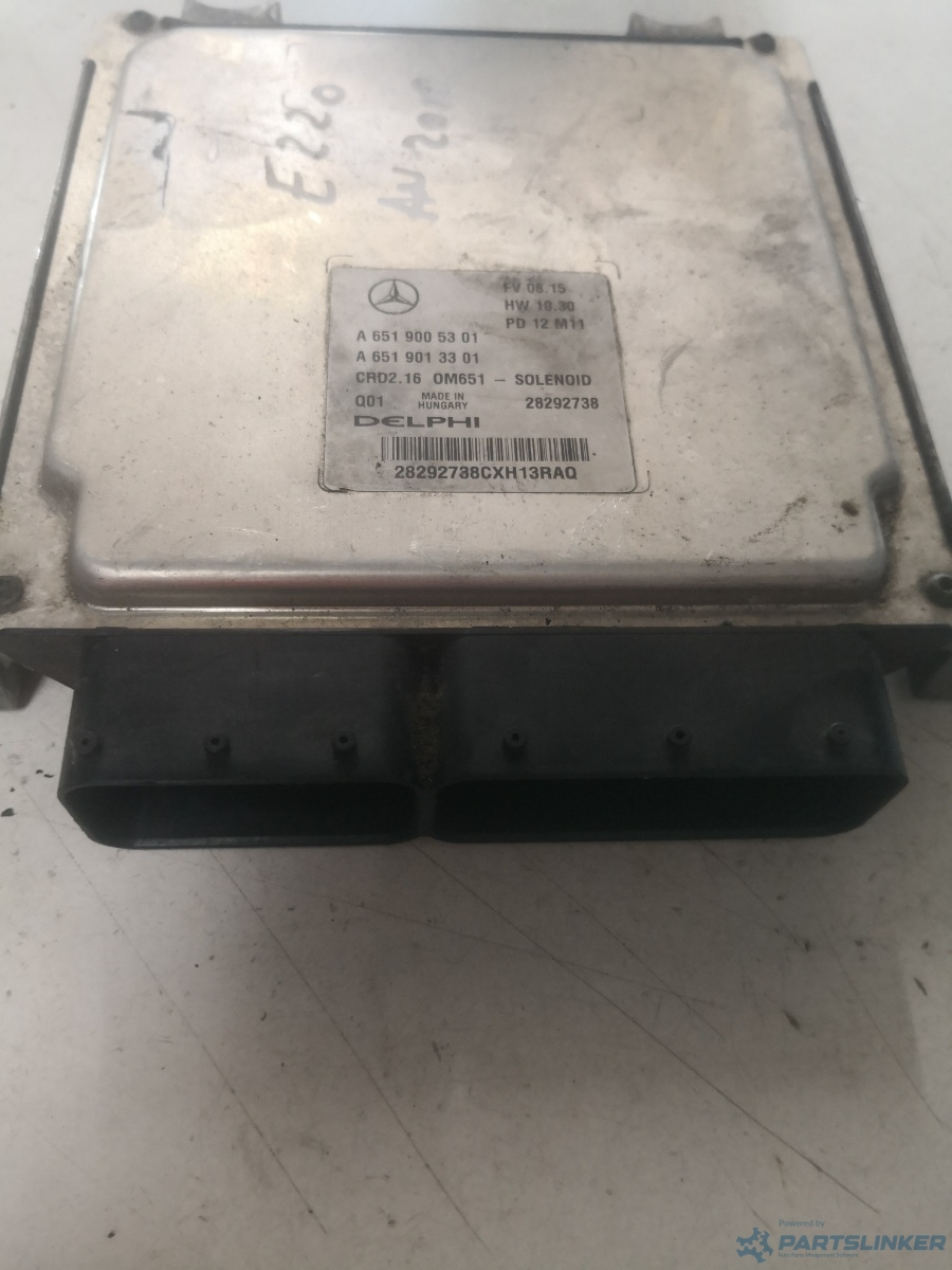 Calculator ECU MERCEDES-BENZ E-CLASS (W212) [ 2009 - > ] E 200 CDI / BlueTEC (OM 651.925) 100KW|136HP Delphi 28292738 OEM A6519005301 – foto 2