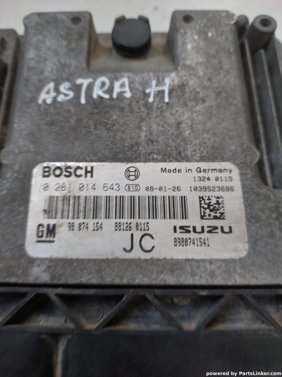 Calculator ECU OPEL ASTRA H GTC (L08, A04) [ 2005 - 2010 ] OEM 0281014643 – foto 2