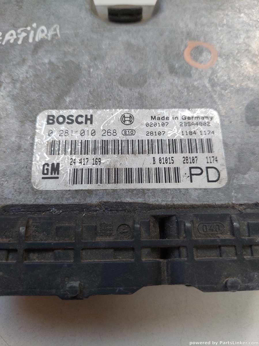 Calculator ECU OPEL ZAFIRA A (F75_, T98) [ 1999 - 2005 ] OEM 0281010268 – foto 2
