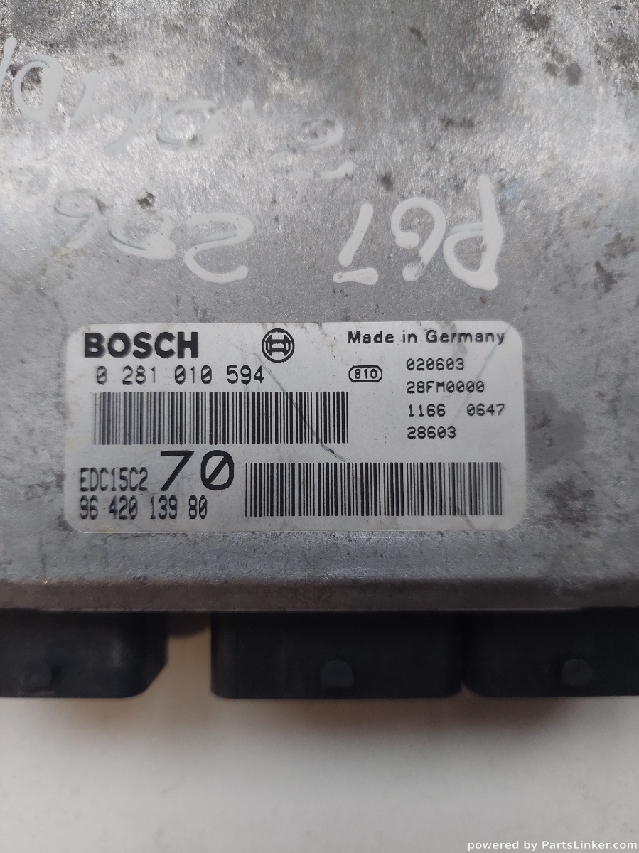 Calculator ECU PEUGEOT 206 CC 2D 2000 - > 2.0 HDI 0281010594 – foto 2
