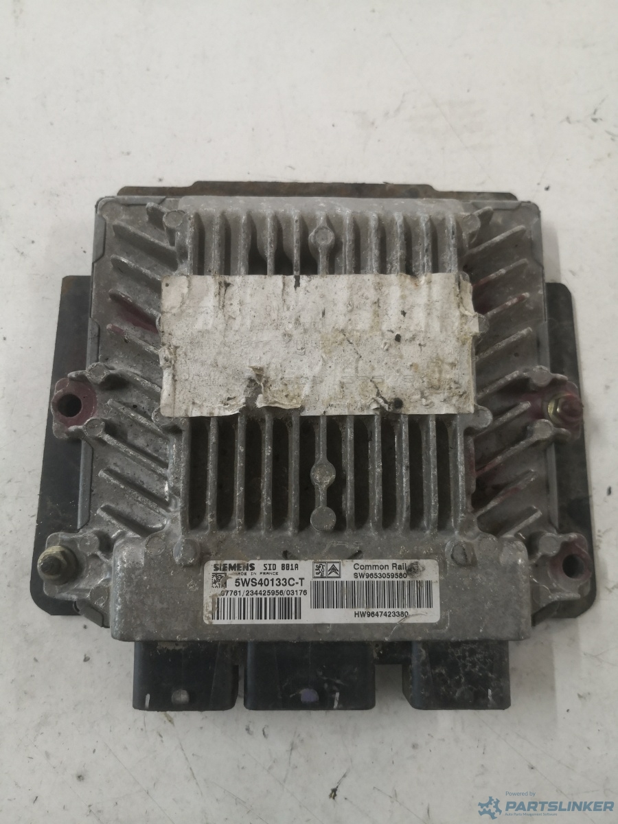 Calculator ECU PEUGEOT 307 SW (3H) [ 2002 - 2009 ] HDI 90 (RHY (DW10TD)) 66KW|90HP SIEMENS OEM 5ws40133ct