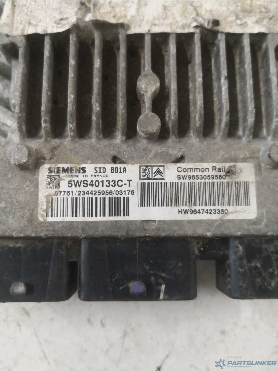 Calculator ECU PEUGEOT 307 SW (3H) [ 2002 - 2009 ] HDI 90 (RHY (DW10TD)) 66KW|90HP SIEMENS OEM 5ws40133ct – foto 2