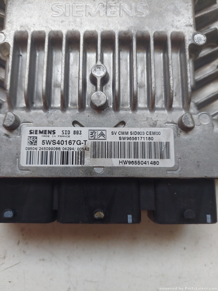 Calculator ECU PEUGEOT 407 SW (6E_) [ 2004 - 2010 ] SIEMENS Sw9656171180 OEM 5ws40167g t 9656171180 – foto 2