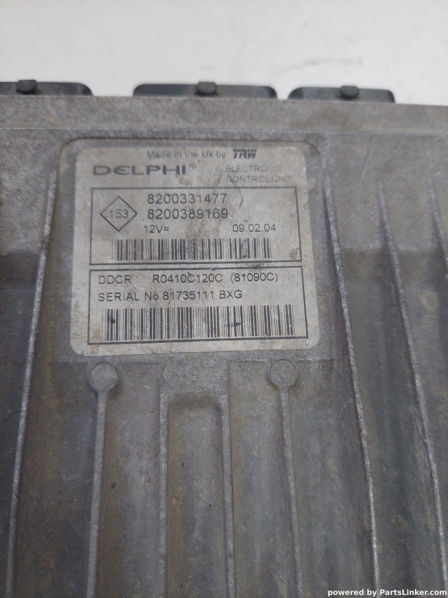 Calculator ECU RENAULT CLIO II (BB0/1/2_, CB0/1/2_) [ 1998 - > ] Delphi 8200389169 OEM 8200331477 – foto 2
