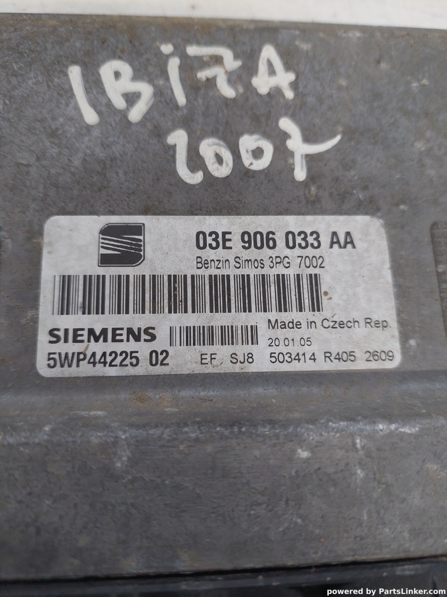 Calculator ECU SEAT IBIZA IV (6L1) [ 2002 - 2009 ] OEM 03e906033aa – foto 2