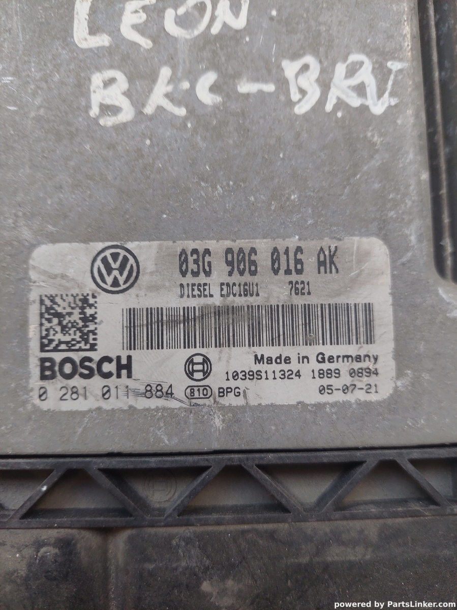 Calculator ECU SEAT LEON II (1P1) [ 2005 - 2013 ] OEM 03g906016ak – foto 2