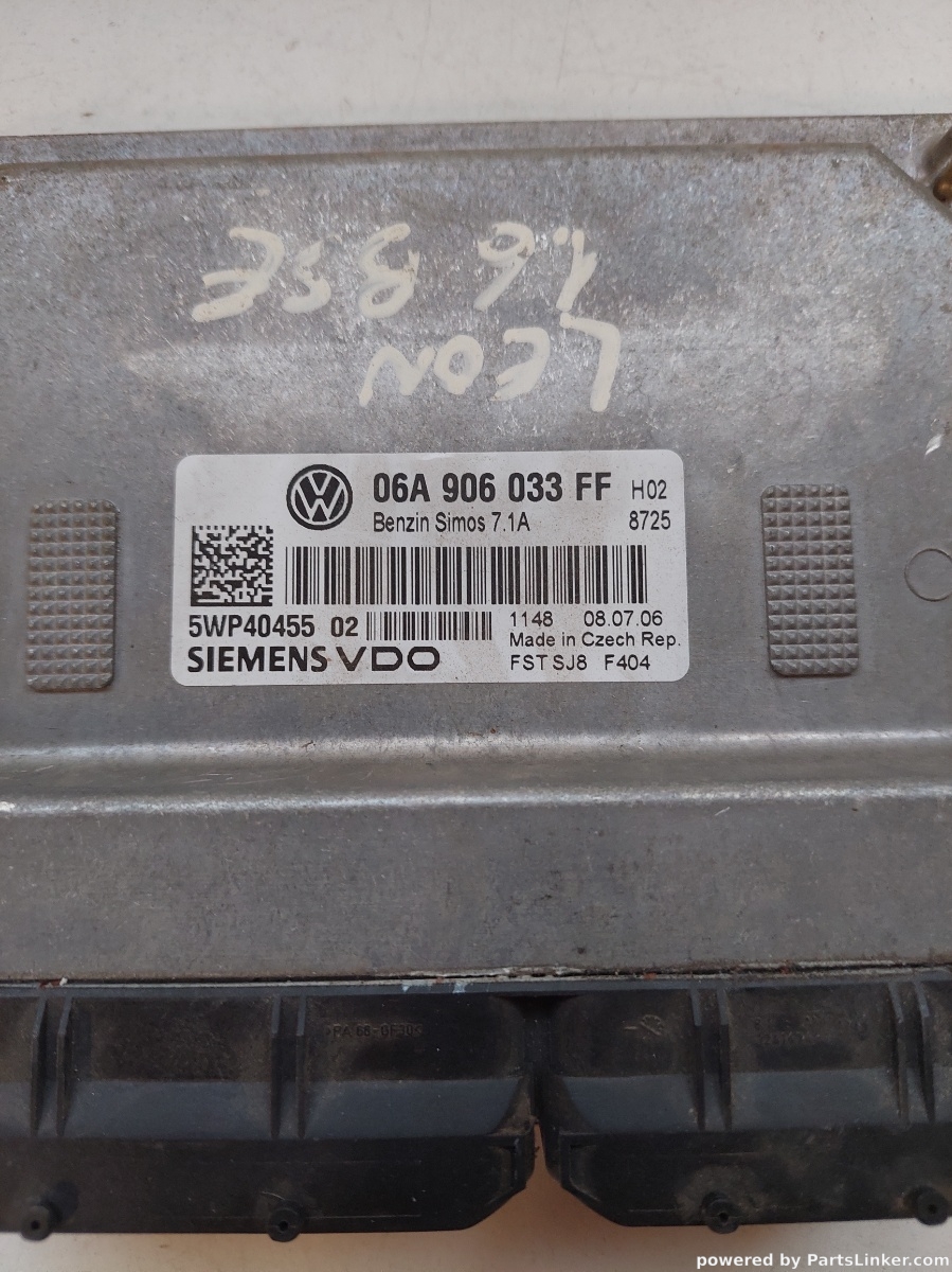 Calculator ECU SEAT LEON II (1P1) [ 2005 - 2013 ] OEM 06a906033ff – foto 2