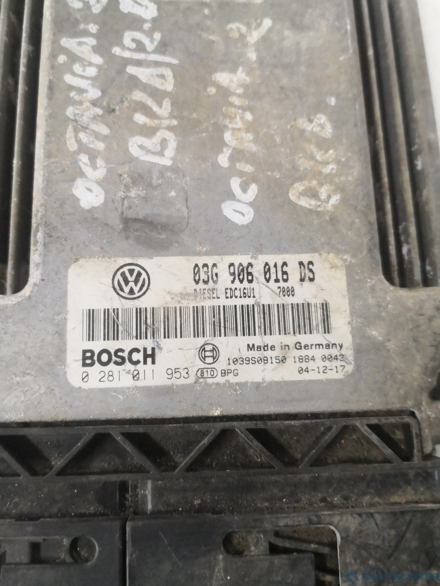 Calculator ECU SKODA OCTAVIA (1Z3) [ 2004 - 2013 ] TDI 16V (BKD, CFHC, CLCB) 103KW|140HP BOSCH 0281011953 OEM 03g906016ds – foto 2