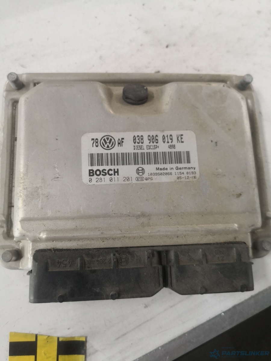 Calculator ECU SKODA SUPERB (3U4) [ 2001 - 2008 ] TDI (AVF, AWX) 96KW|130HP BOSCH 0281011201 OEM 038906019ke