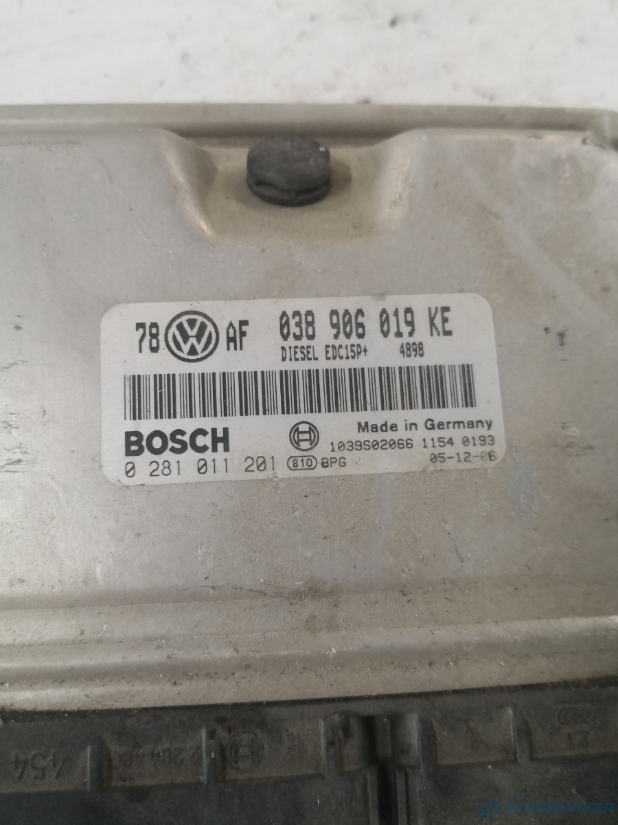 Calculator ECU SKODA SUPERB (3U4) [ 2001 - 2008 ] TDI (AVF, AWX) 96KW|130HP BOSCH 0281011201 OEM 038906019ke – foto 2