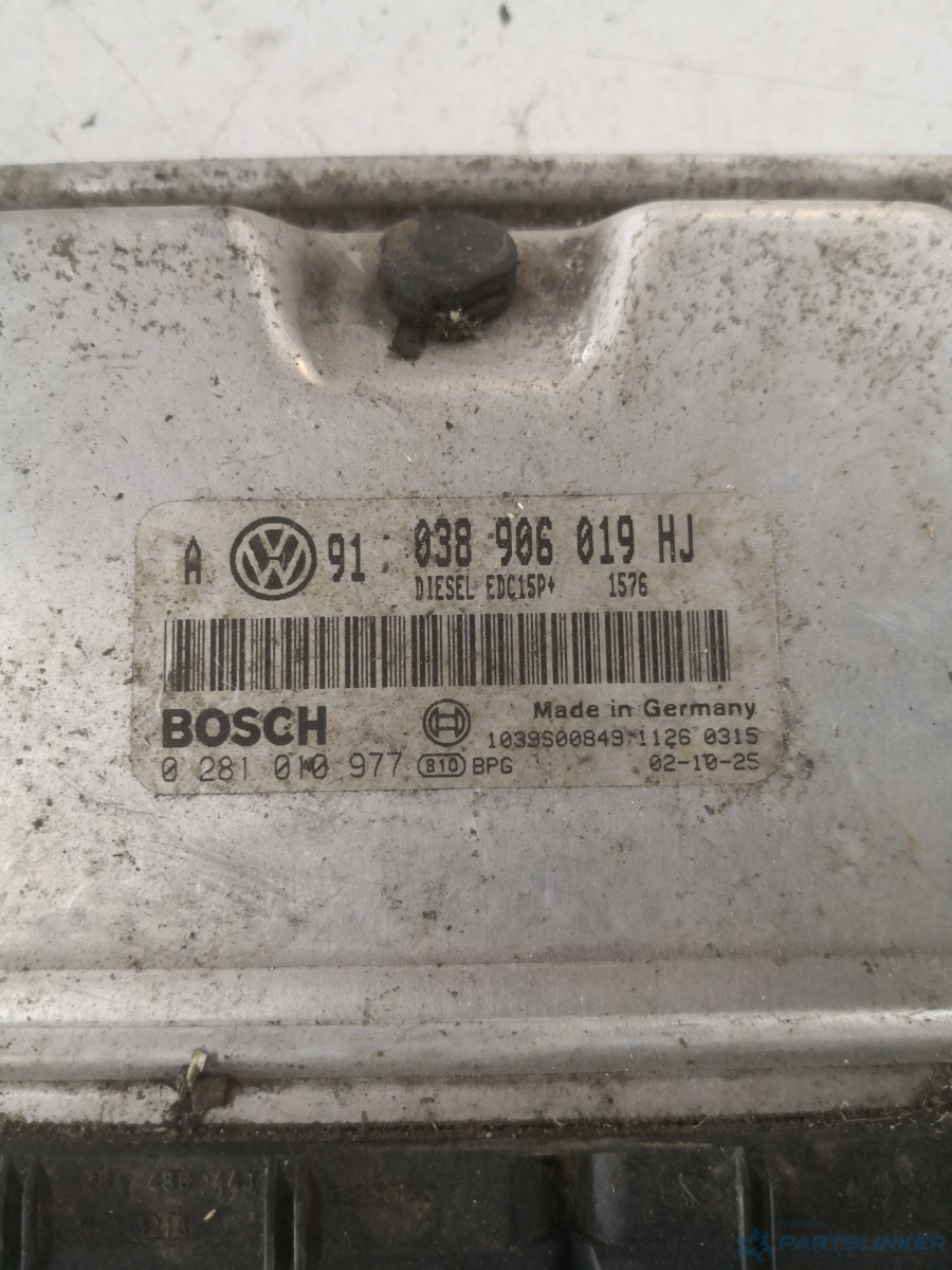 Calculator ECU VOLKSWAGEN BORA (1J2) [ 1998 - 2013 ] TDI (ASZ) 96KW|130HP BOSCH 0281010977 OEM 038906019hj – foto 2