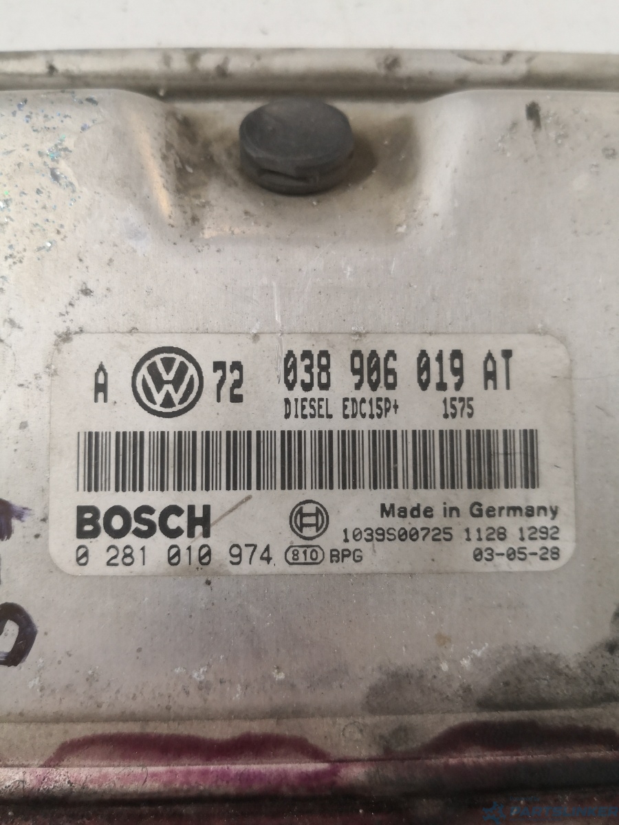 Calculator ECU VOLKSWAGEN GOLF IV (1J1) [ 1997 - 2007 ] 16V (AHW, AKQ, APE, AXP, BCA) 55KW|75HP BOSCH 0281010974 OEM 0389060119at – foto 2