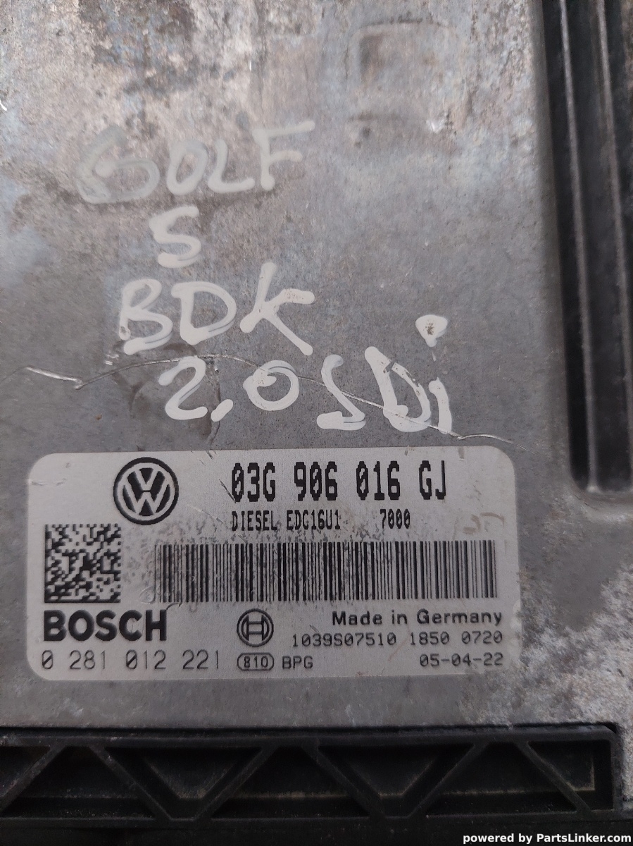 Calculator ECU VOLKSWAGEN GOLF V (1K1) [ 2003 - 2009 ] OEM 03906016gj – foto 2