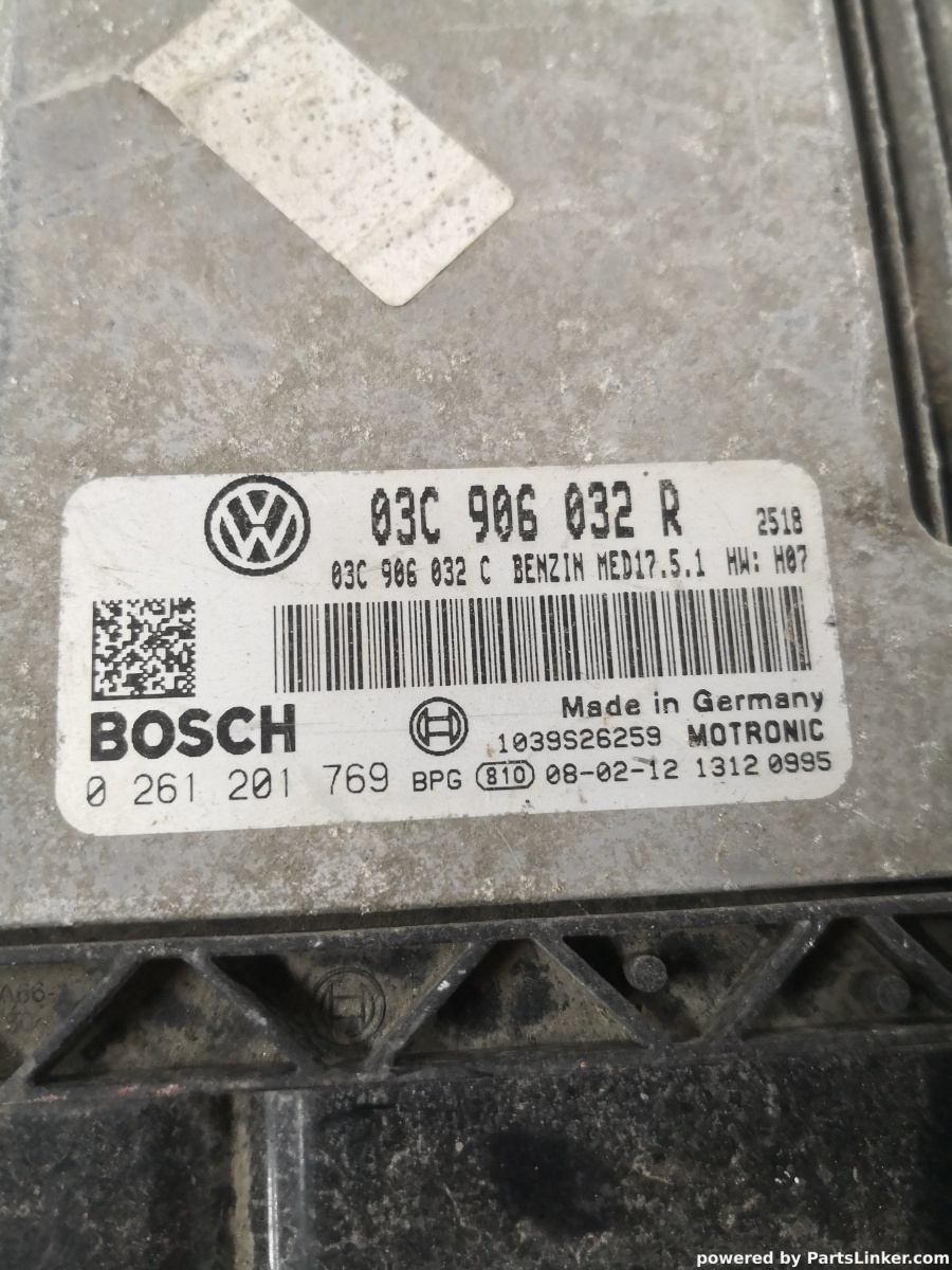 Calculator ECU VOLKSWAGEN GOLF V (1K1) [ 2003 - 2009 ] TSI (BMY) 103KW|140HP BOSCH 0261201769 OEM 03c906032r – foto 2