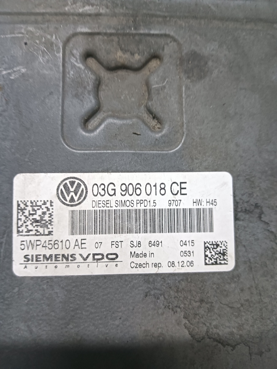 Calculator ecu VOLKSWAGEN PASSAT 3C2 2005 - 2010 2.0 TDI 16V BKP, CBAB 5wpp45610ae 03g906018ce – foto 2