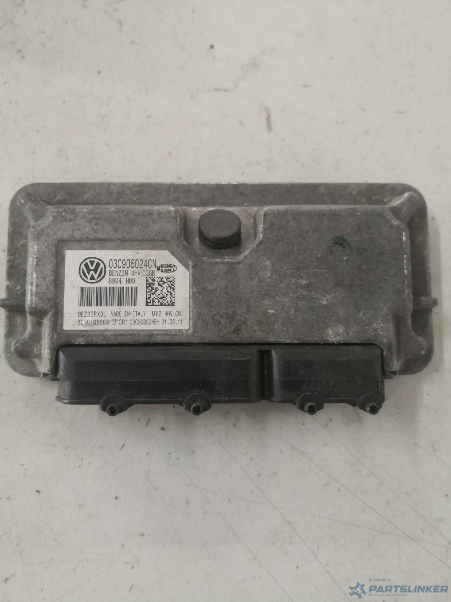 Calculator ECU VOLKSWAGEN POLO (6R, 6C) [ 2009 - > ] 1.4 (CGGB, CLPA, CDDA) 63KW|85HP OEM 03c906024cn