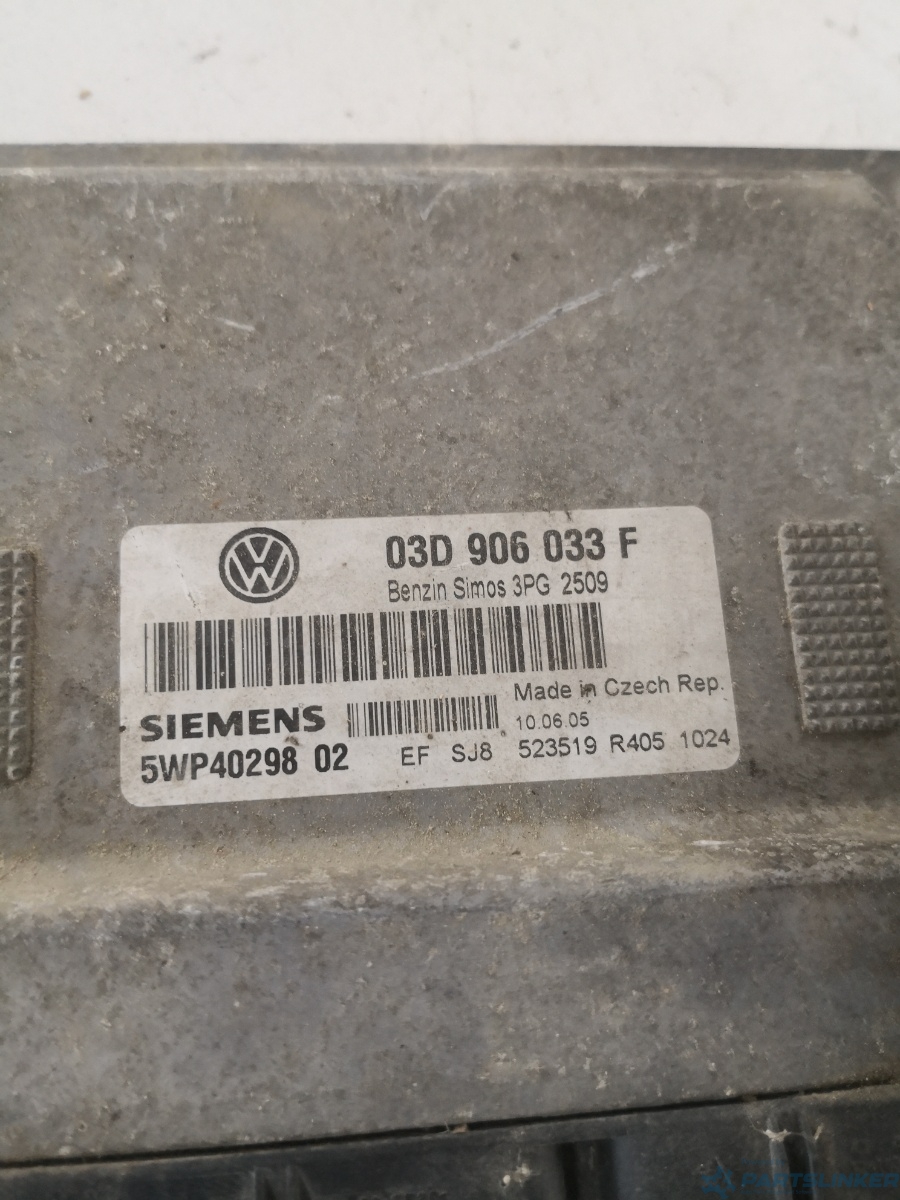Calculator ECU VOLKSWAGEN POLO (9N_) [ 2001 - 2012 ] 1.2 (AWY, BMD) 40KW|54HP SIEMENS 5wp4029802 OEM 03d906033f – foto 2
