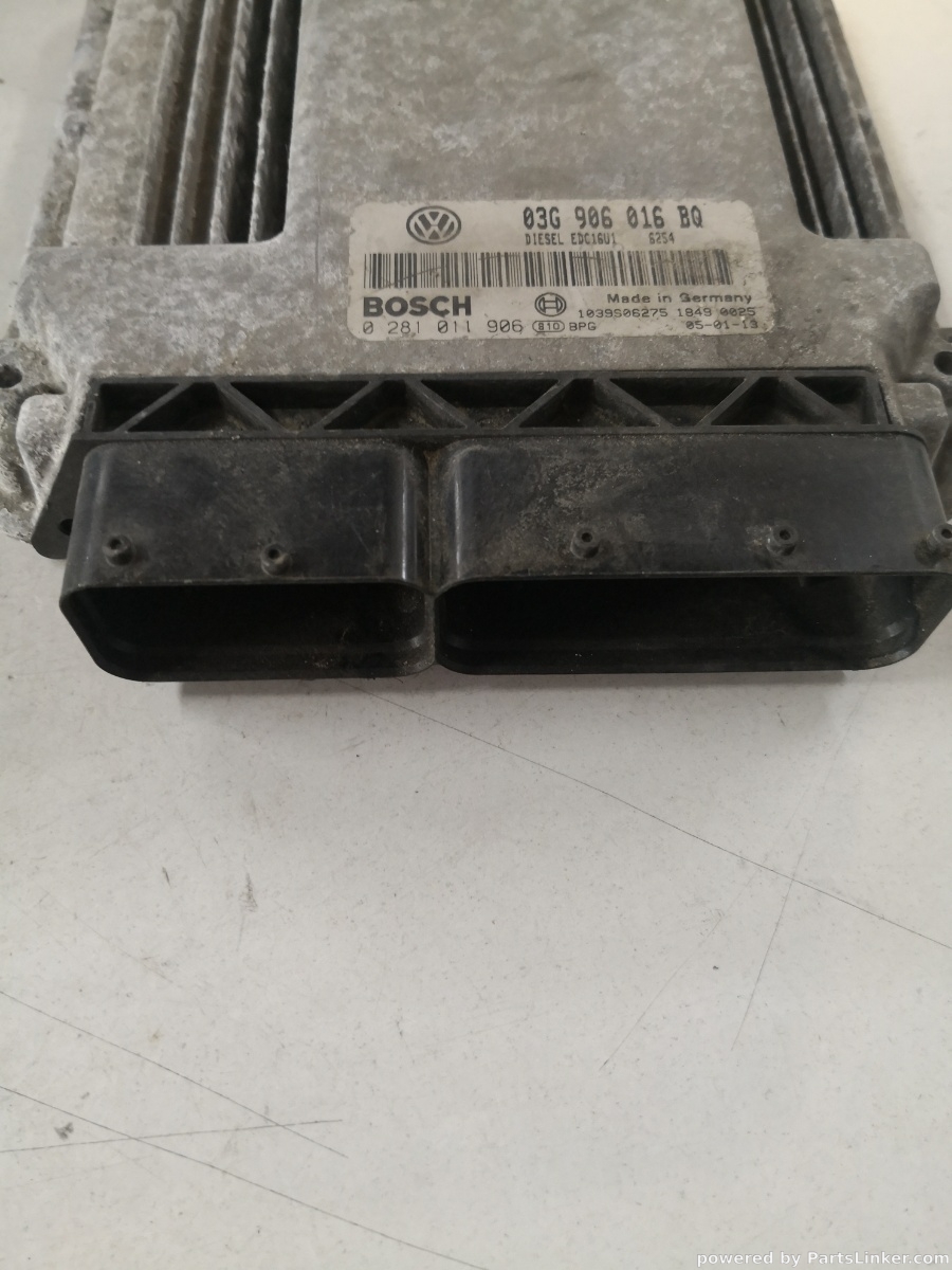 Calculator ECU VOLKSWAGEN TOURAN (1T1, 1T2) [ 2003 - 2010 ] TDI 16V (BKD) 103KW|140HP BOSCH 0281011906 OEM 03g906016bq – foto 2