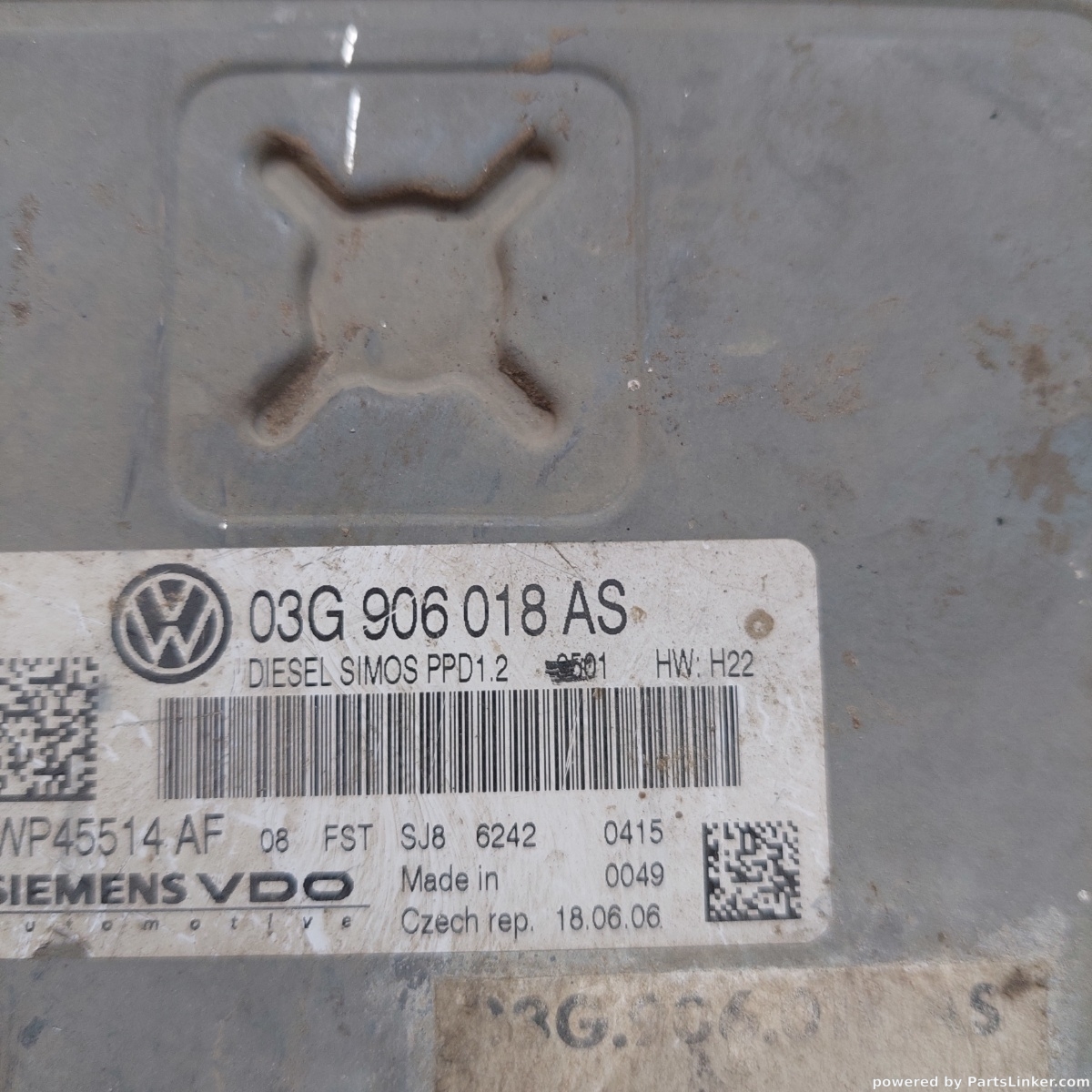 Calculator motor VOLKSWAGEN PASSAT (3C2) [ 2005 - 2010 ] OEM 03g906018as – foto 2
