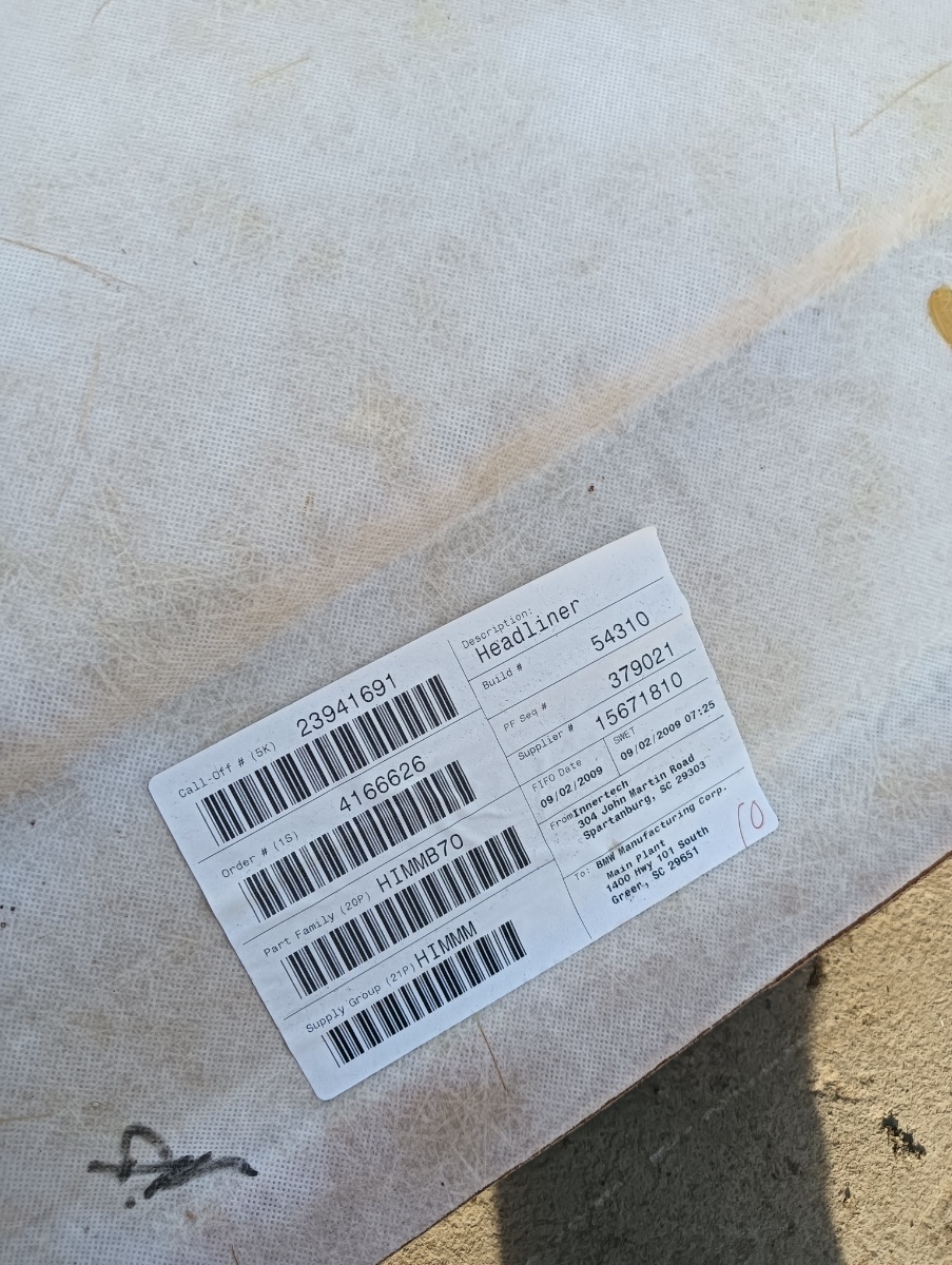Capitonaj plafon BMW X6 E71, E72 2007 - 2014 – foto 3