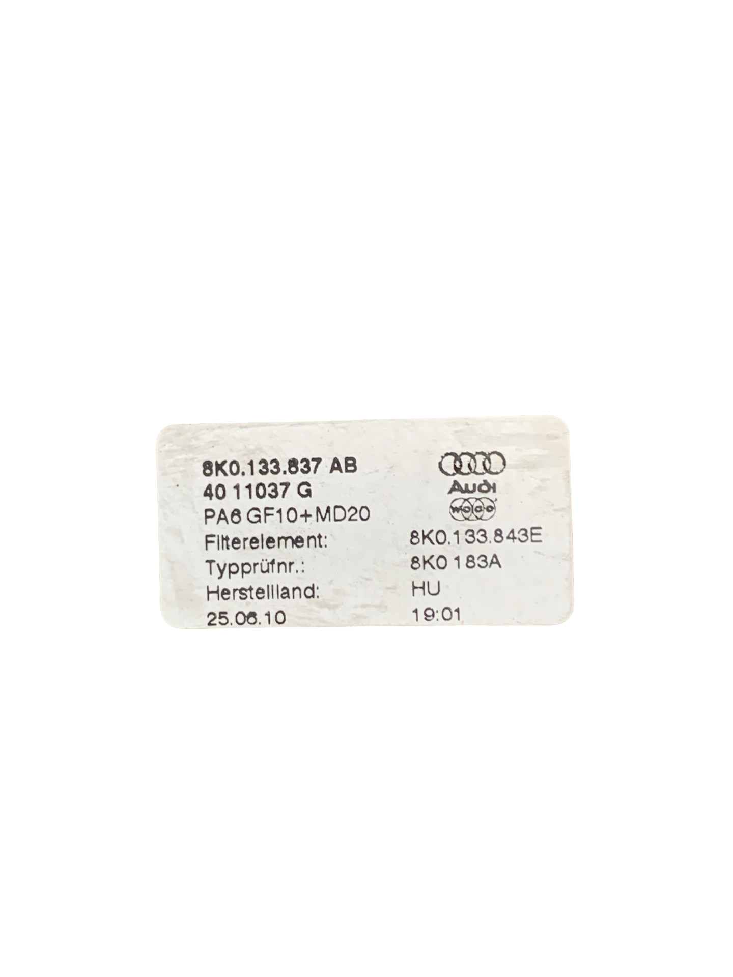 Carcasa Filtru Aer Audi A4 B8 2007–2015 - cod: 8K0133837AB 2.0TDI – foto 3