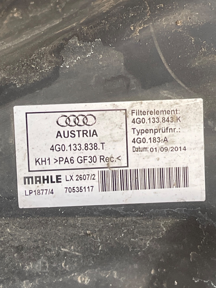Carcasa filtru de aer + debitmetru AUDI A6/S6 IV Saloon 4G2, C7, 4GC 2010 - 2018 2.0 TDI CGL 4G0133838T / 03L906461A – foto 4