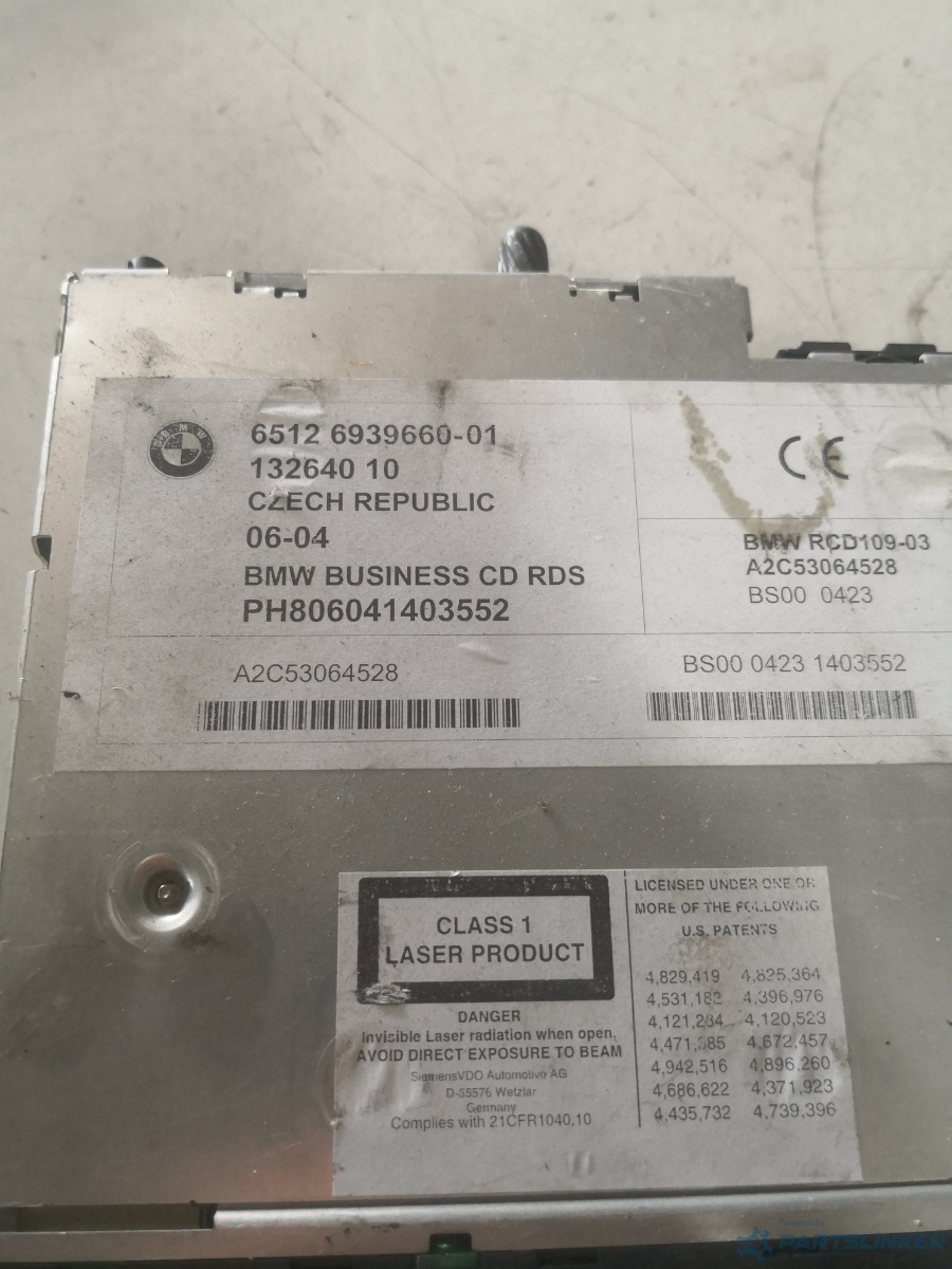 CD player auto BMW 3 IV (E46) [ 1998 - 2005 ] OEM 693966001 – foto 3