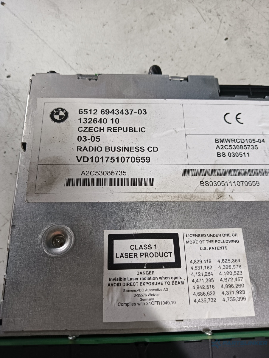 CD player auto BMW X3 (E83N) [ 2003 - 2011 ] OEM 694343703 – foto 3