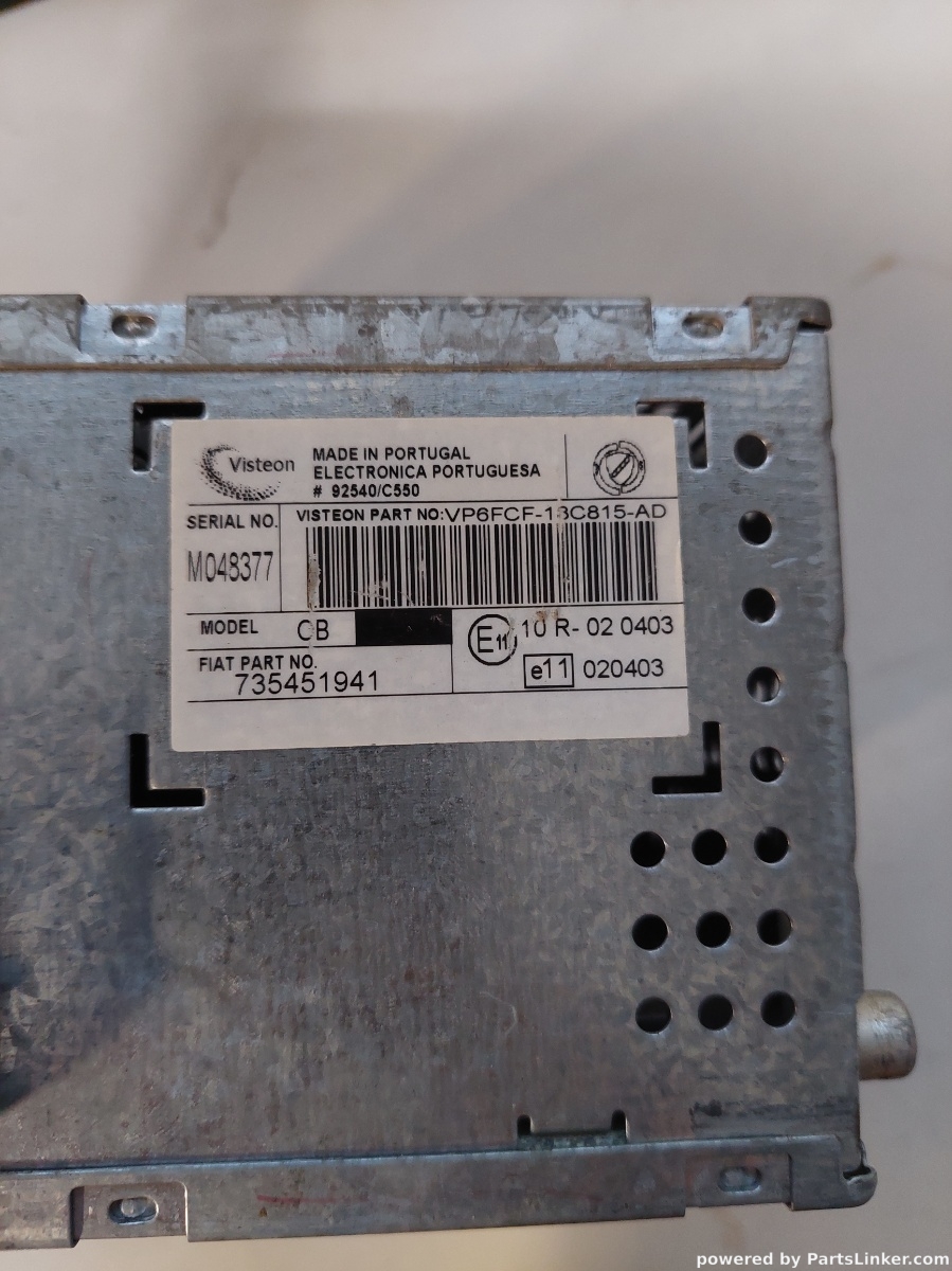 CD player auto FIAT BRAVO II (198) [ 2006 - > ] OEM 735451941 – foto 3