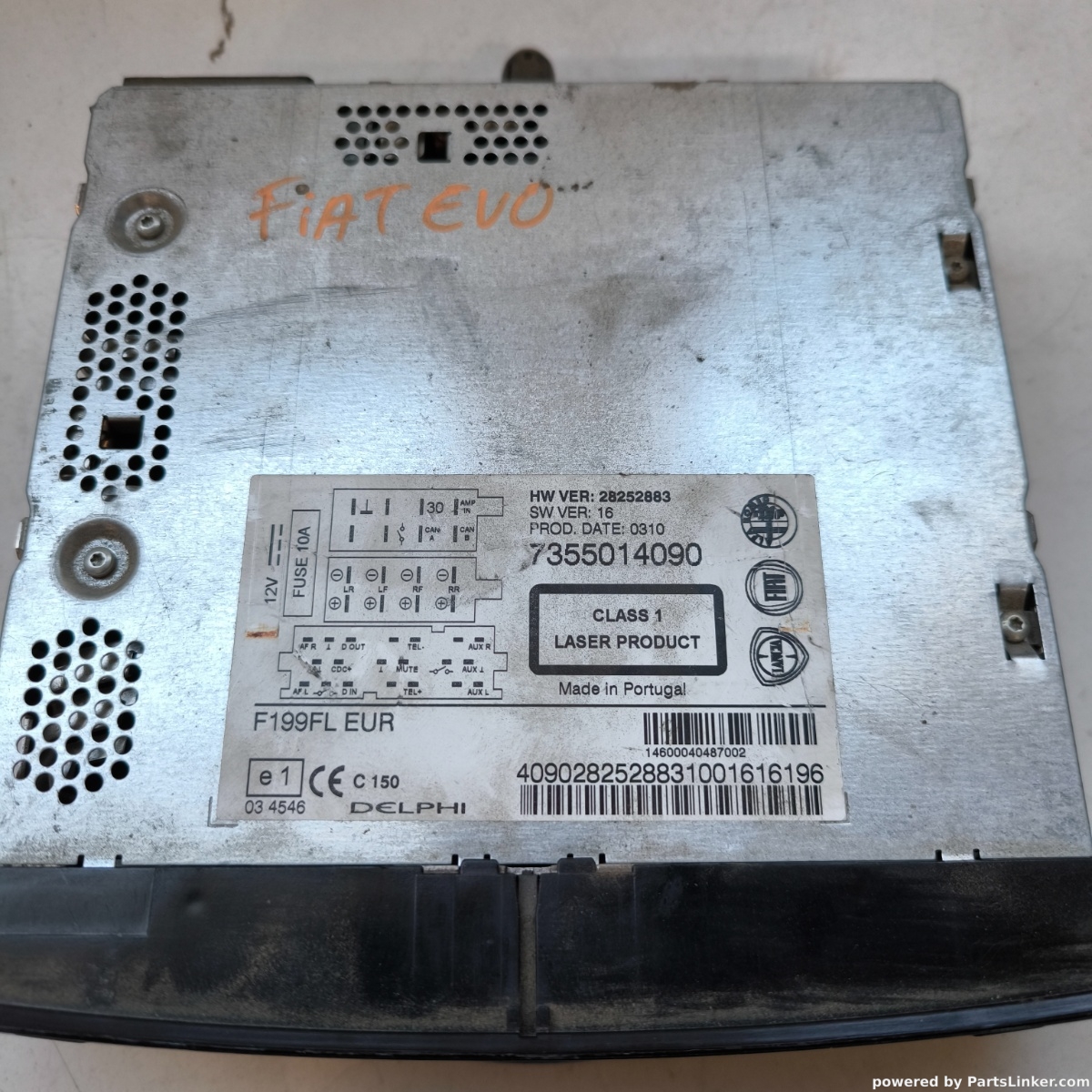 CD player auto FIAT PUNTO EVO (199_) [ 2009 - 2012 ] OEM 7355014090 – foto 2