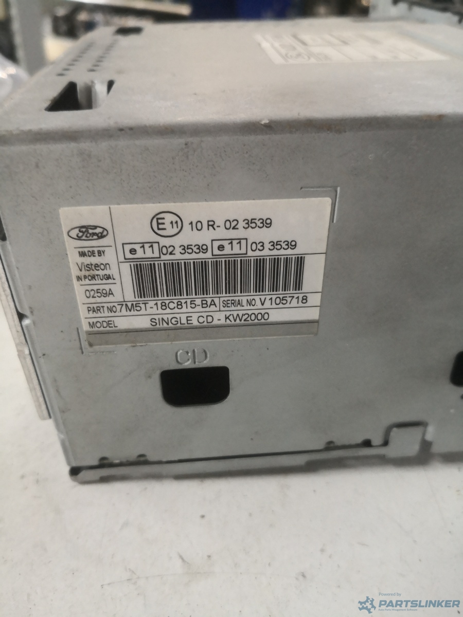 CD player auto FORD FOCUS II (DA_, HCP, DP) [ 2004 - 2013 ] OEM 7m5t18c815ba – foto 3