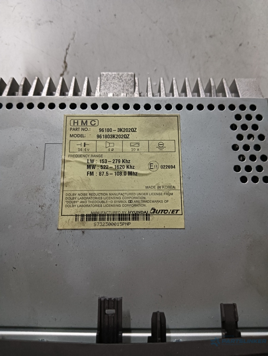 CD player auto HYUNDAI SONATA VI (YF) [ 2009 - 2015 ] OEM 961803k202qz – foto 3