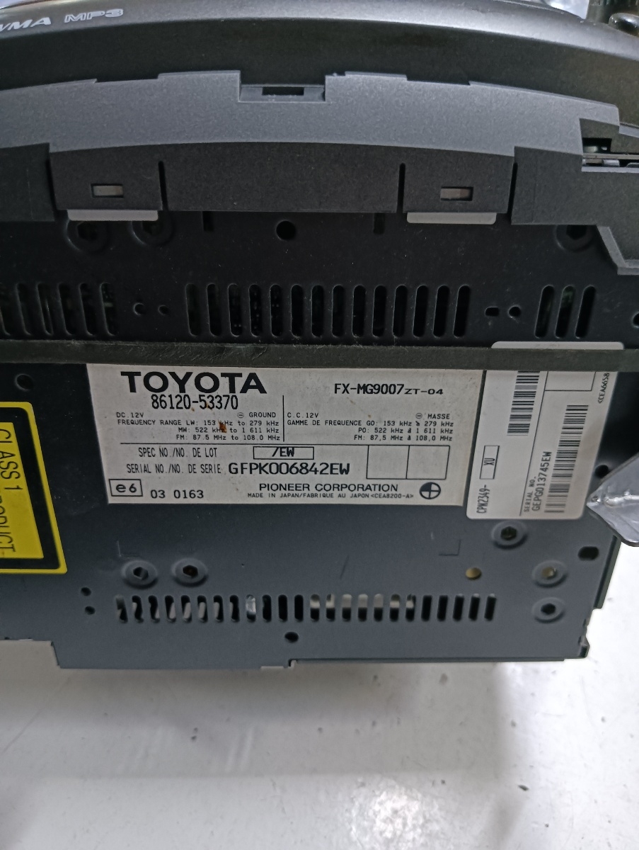 Cd player auto  LEXUS IS II Saloon GSE2_, ALE2_, USE2_ 2005 - 2013 8612053370 – foto 3