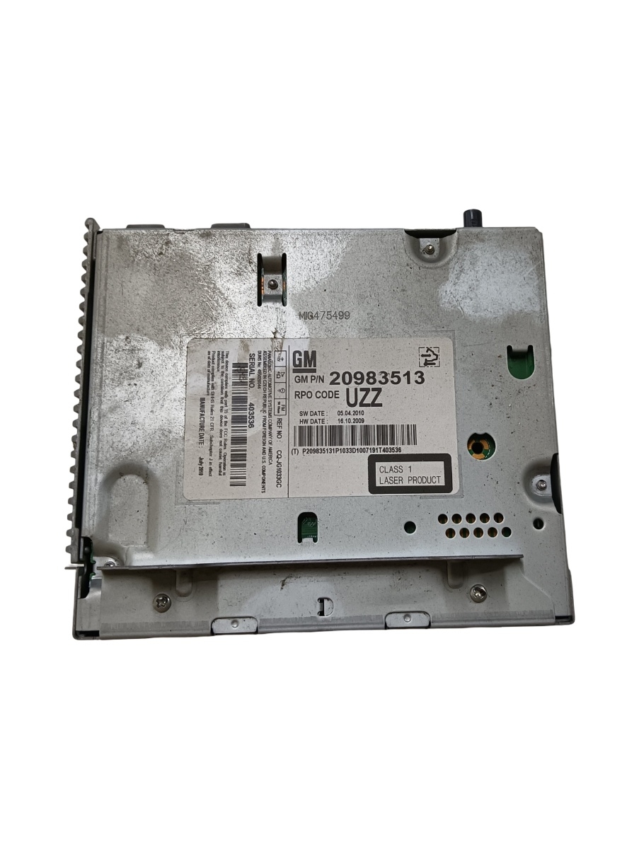Cd player auto  OPEL ASTRA J P10 2009 - 2015 20983513 – foto 2