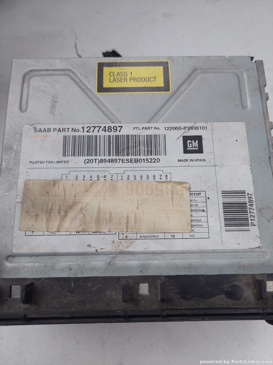 CD player auto SAAB 9-3  2007 OEM 12774897 – foto 2