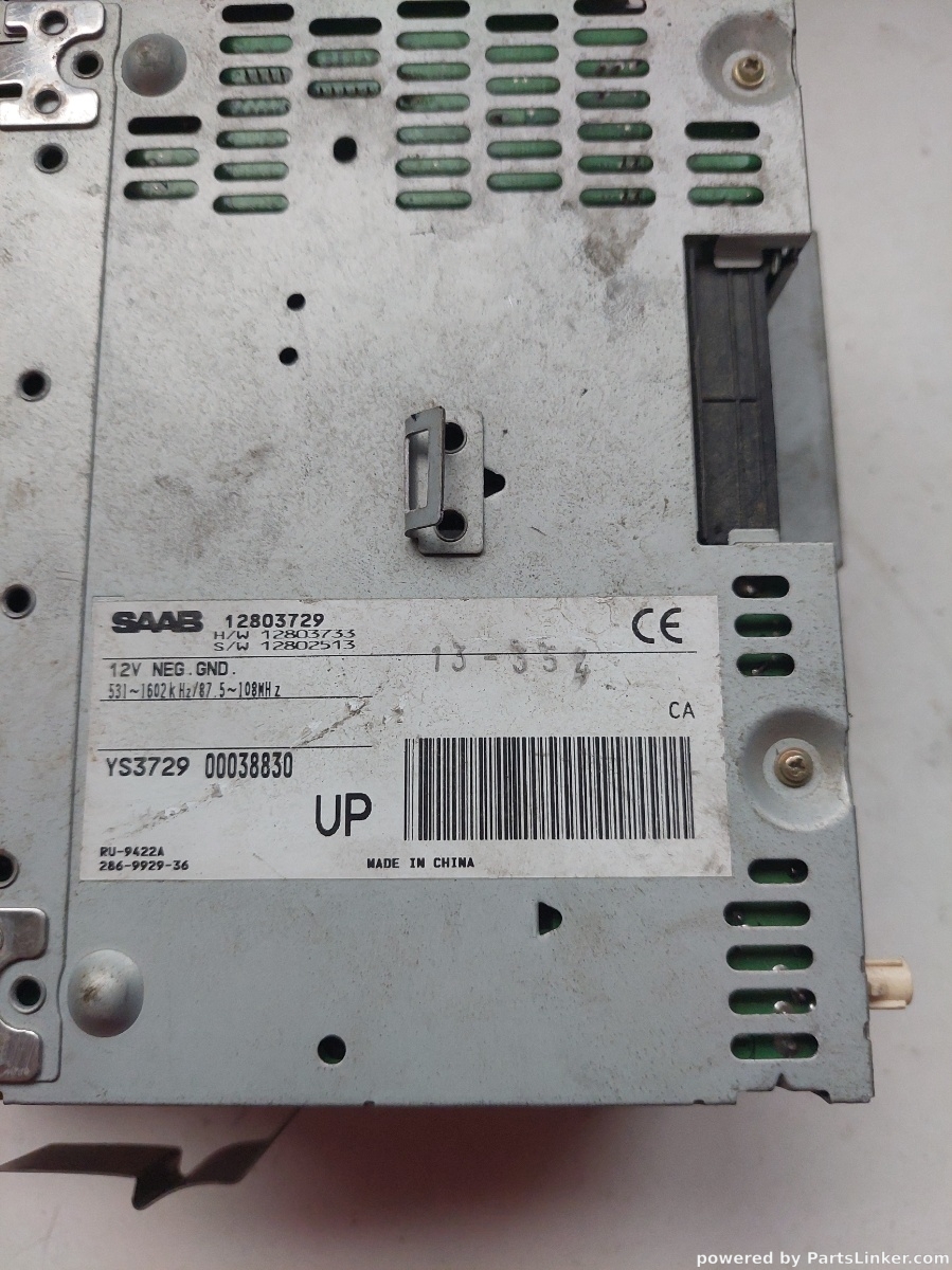 CD player auto SAAB 9-5 (YS3E) [ 1997 - 2009 ] OEM 12803729 – foto 2