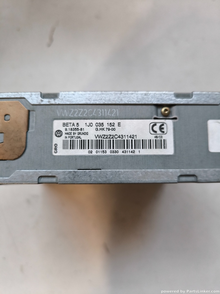 CD player auto VOLKSWAGEN GOLF IV (1J1) [ 1997 - 2007 ] OEM 1j0035152e – foto 2