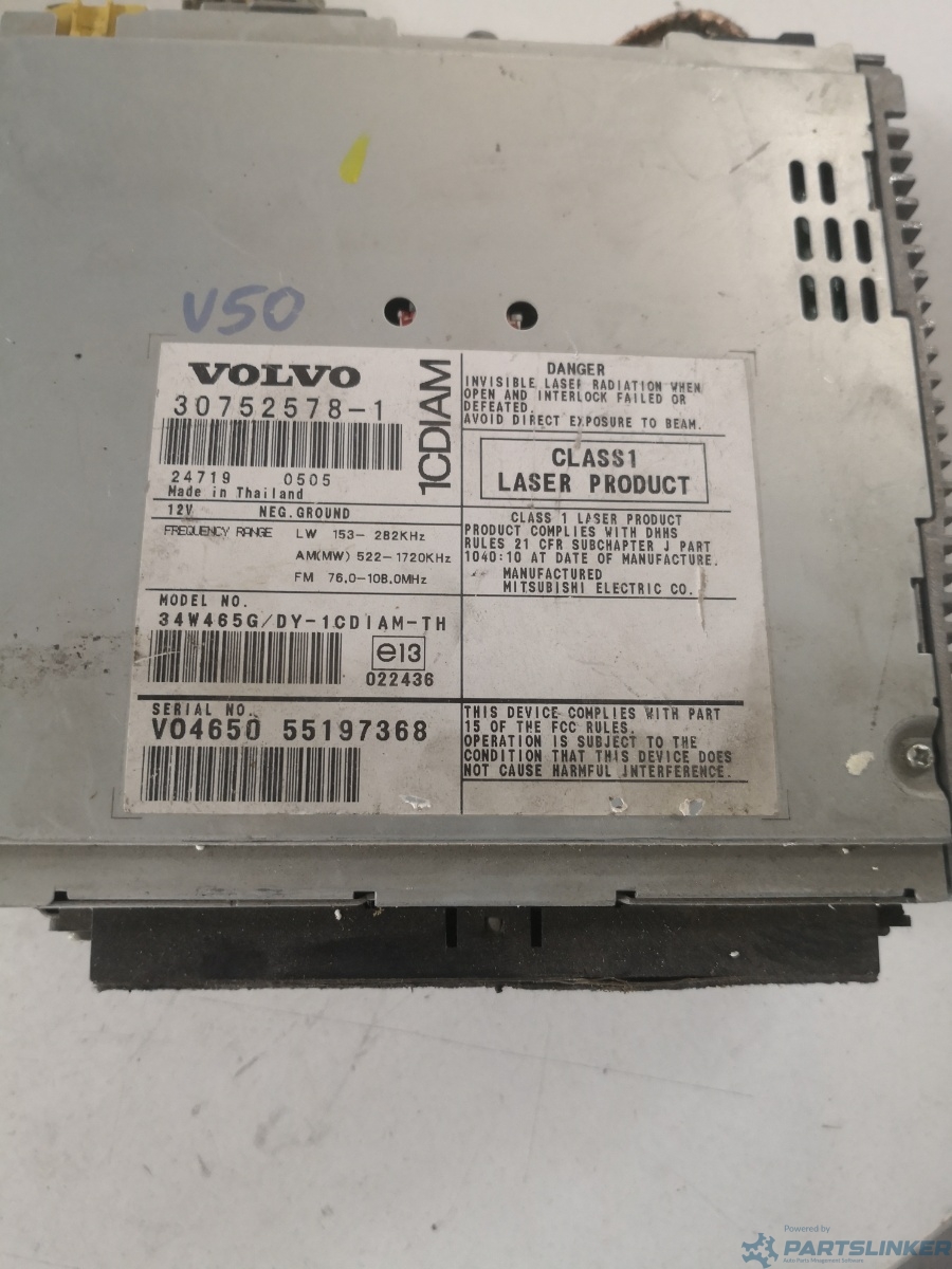 CD player auto VOLVO V50 (MW, 545) [ 2003 - 2012 ] OEM 307525781 – foto 2