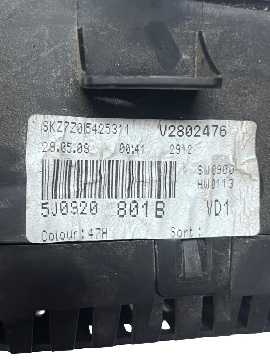 Ceas de bord Benzina SKODA FABIA II 542 2006 - 2014 5J0920801B – foto 3