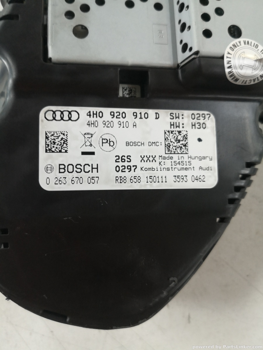 Ceasuri bord AUDI A8 III (4H2, 4H8, 4HC, 4HL) [ 2009 - 2018 ] OEM 4h0920910d – foto 3