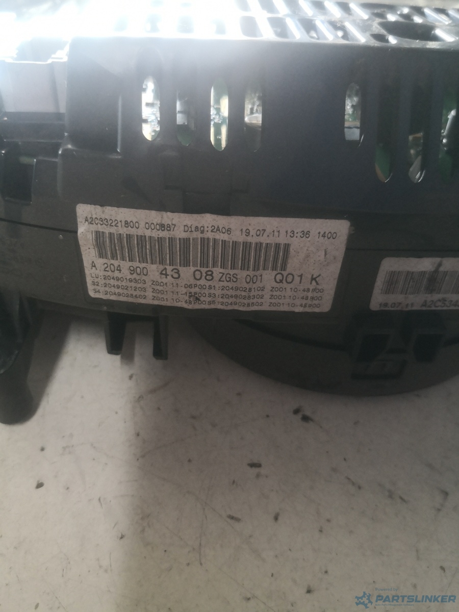 Ceasuri bord MERCEDES-BENZ C-CLASS (W204) [ 2007 - 2014 ] OEM A2049004308 – foto 3