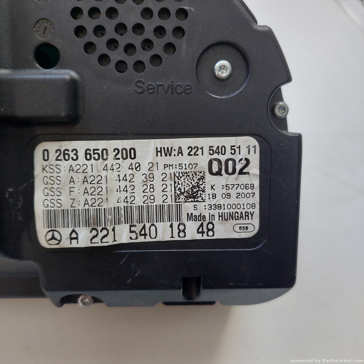 Ceasuri bord MERCEDES-BENZ S-CLASS II (W221, C215) [ 2005 - 2013 ] OEM A2215401848 – foto 3