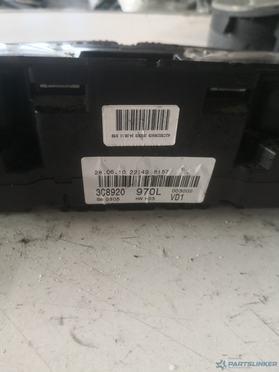 Ceasuri bord VOLKSWAGEN PASSAT CC (357) [ 2008 - 2012 ] OEM 3c8920970l – foto 3