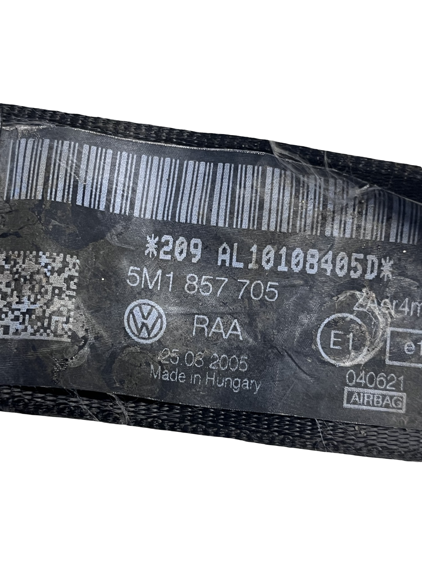Centura DE Siguranta stânga față Volkswagen Golf 5 Plus 2004–2008 - cod: 5M1857705 – foto 3