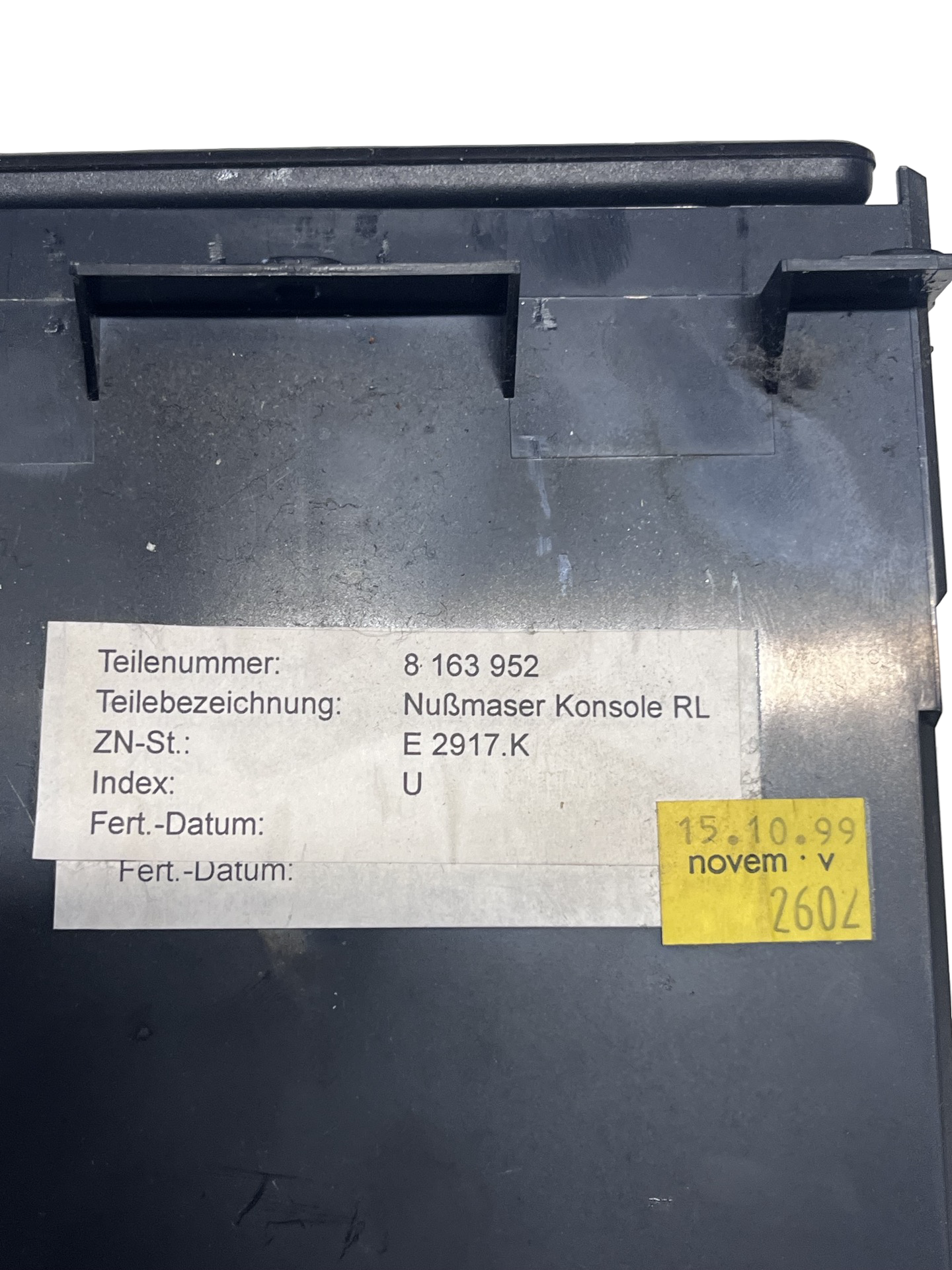 Compartiment Depozitare bord BMW SERIA 7 E38 1994–2001 - cod: 8163952 Capacul nu mai sta fix ! – foto 2