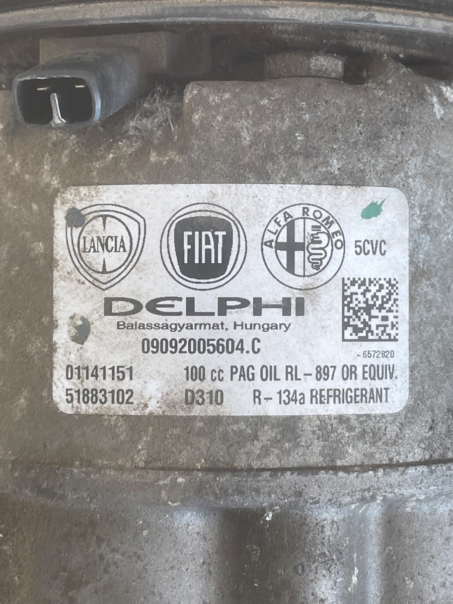 Compresor  AC FIAT 500L 199, 351_, 352_ 2012 - > 1.4 843 A1.000 51883102 – foto 2